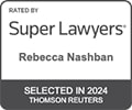 Super Lawyers Badge for Rebecca Nashban